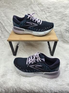 Brooks Glycerin GTS Running Shoes Women’s 9 Blue Purple Athletic Sneakers